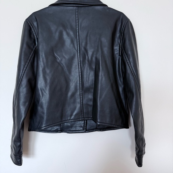 GAP Kids Girl Moto Faux Leather Jacket size small - Picture 3 of 10